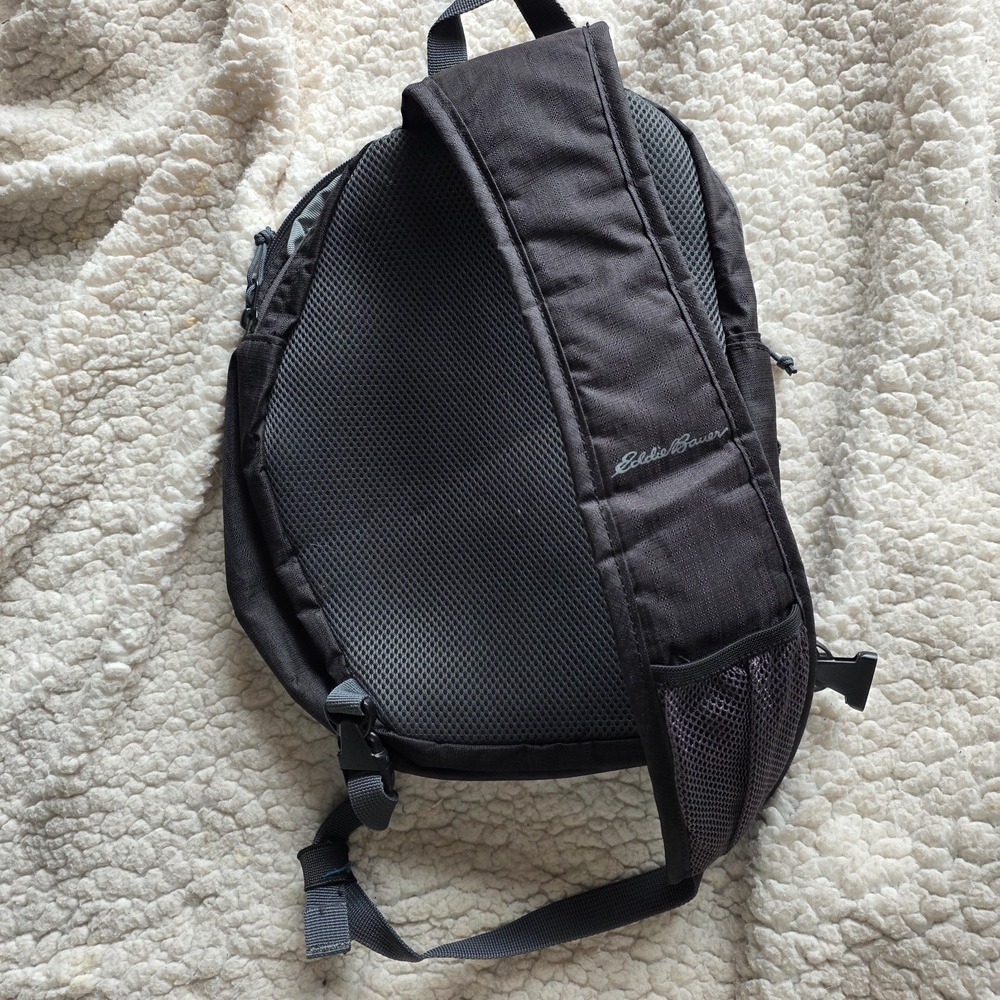 Eddie Bauer Shoulder Sling Bag Black Hiking Walking Gorpcore Workout Outdoor - Picture 4 of 8